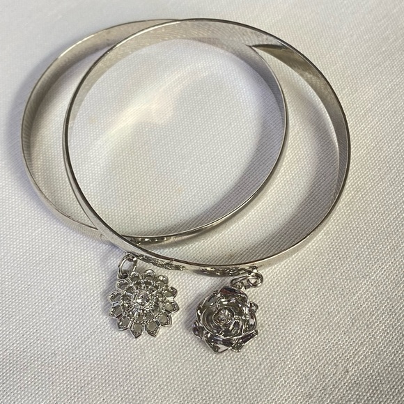 Cute bangle bracelets with dangle charms - Picture 3 of 4